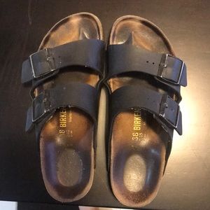 Birkenstocks all black size 7 womens